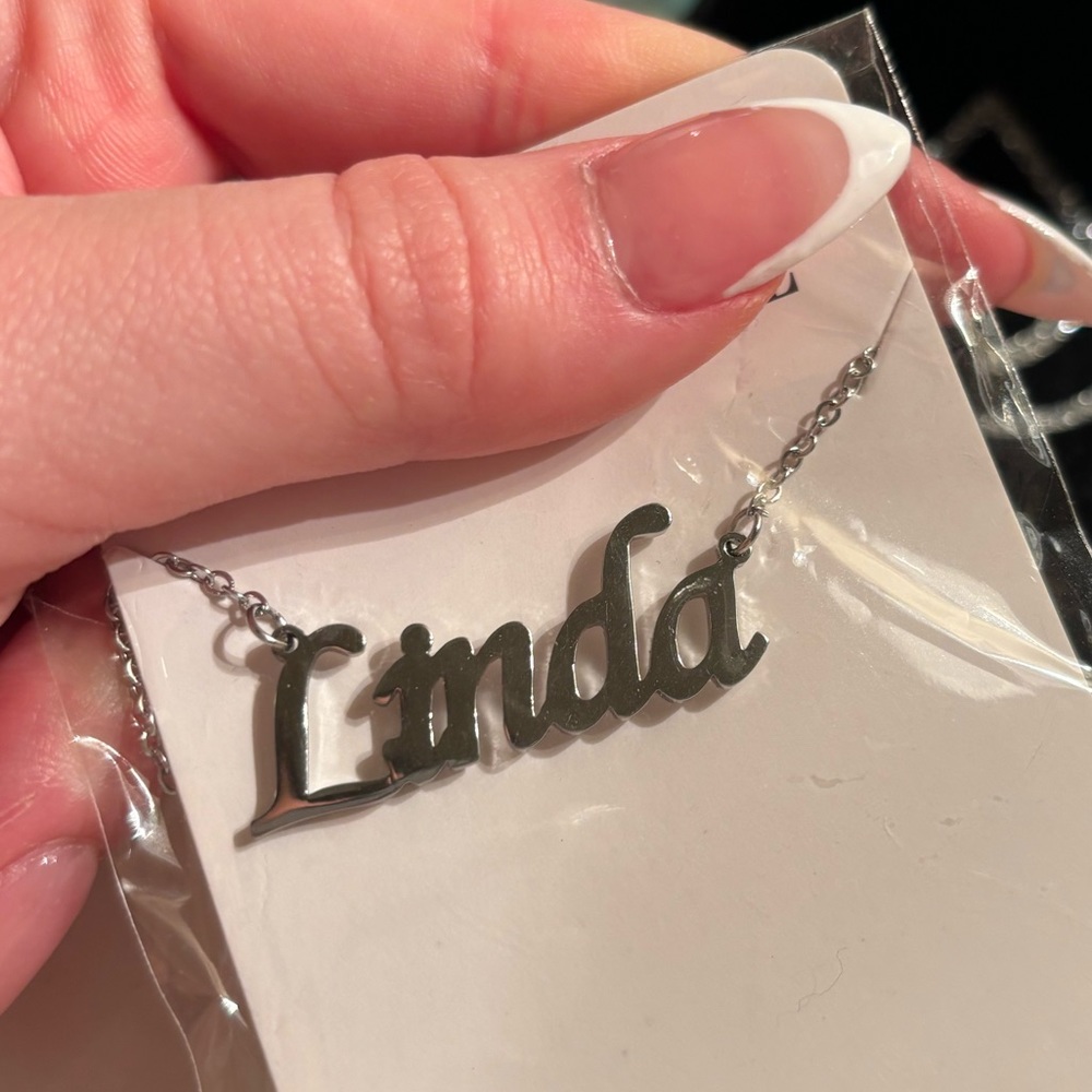 Custom stainless steel Linda necklace